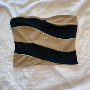 Black and Tan tube top